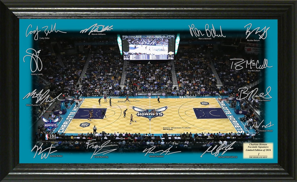 Serial #1! Charlotte Hornets Signature Court