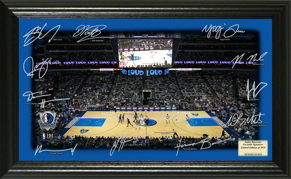 Serial #1! Dallas Mavericks Signature Court