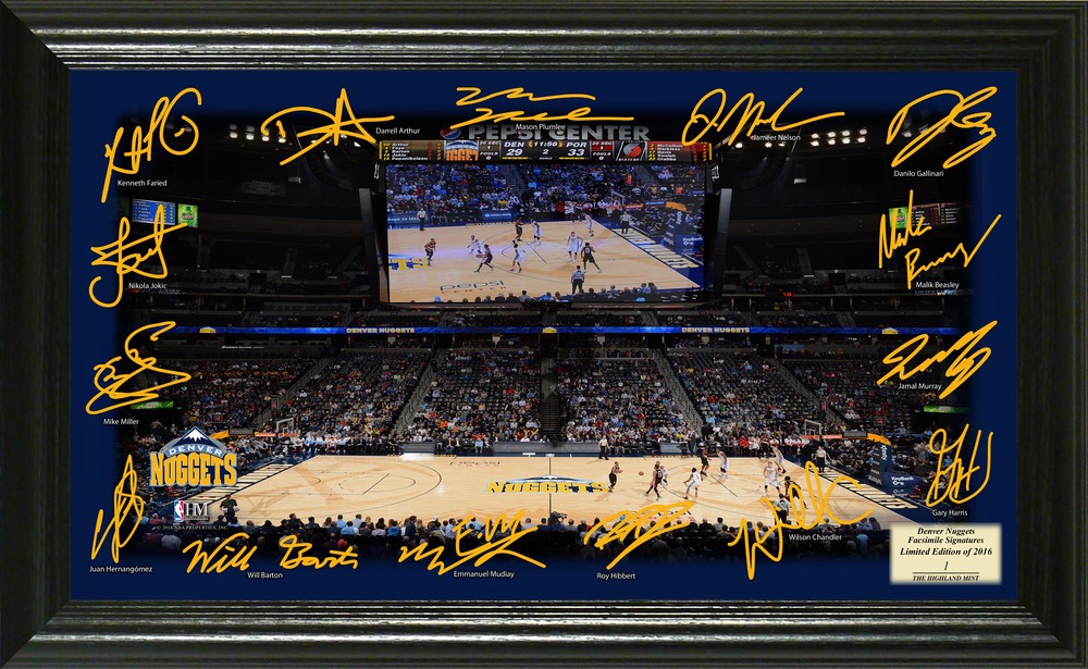 Serial #1! Denver Nuggets Signature Court
