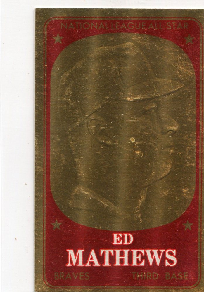 1965 Topps Embossed #26 Eddie Mathews