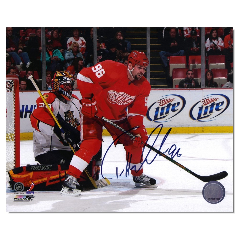Tomas Holmstrom Autographed Detroit Red Wings 8x10 Photo