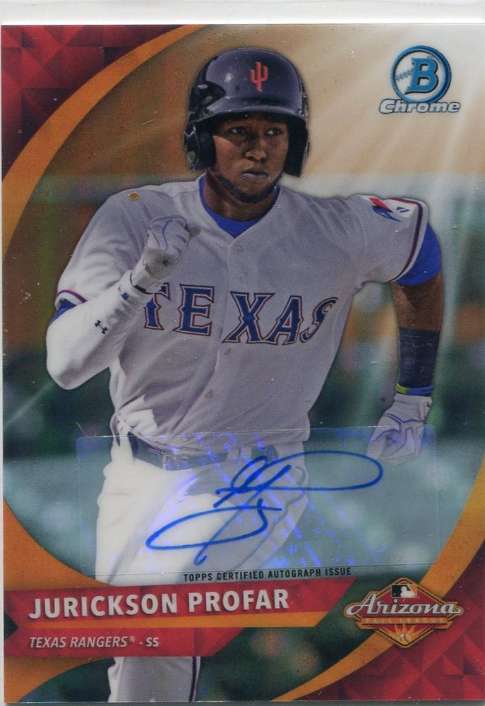2016 Bowman Chrome AFL Fall Stars Autographs #AFLJP Jurickson Profar 73/75