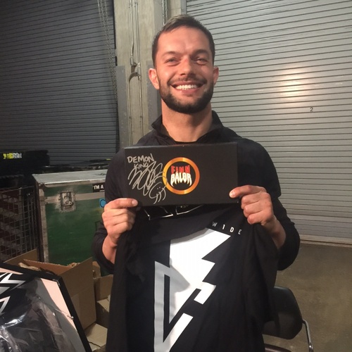 Finn Bálor SIGNED WWE Championship Title Replica Side Plate Box Set