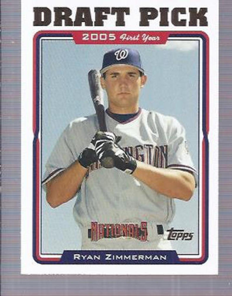 2005 Topps Update #323 Ryan Zimmerman DP RC