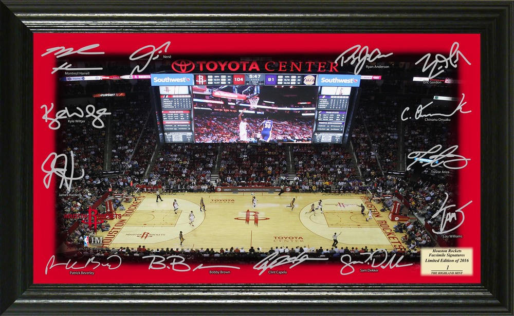 Serial #1! Houston Rockets Signature Court