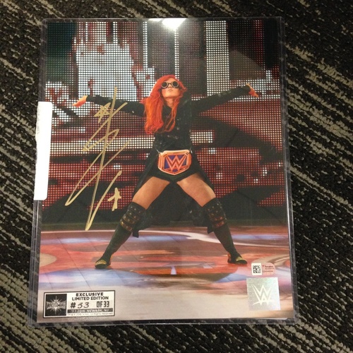 Becky Lynch SIGNED 8 x 10 Limited Edition WrestleMania 33 Photo (#33 of 33)