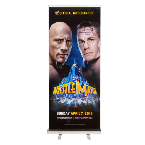 John Cena SIGNED WrestleMania 29 Event Banner-Up