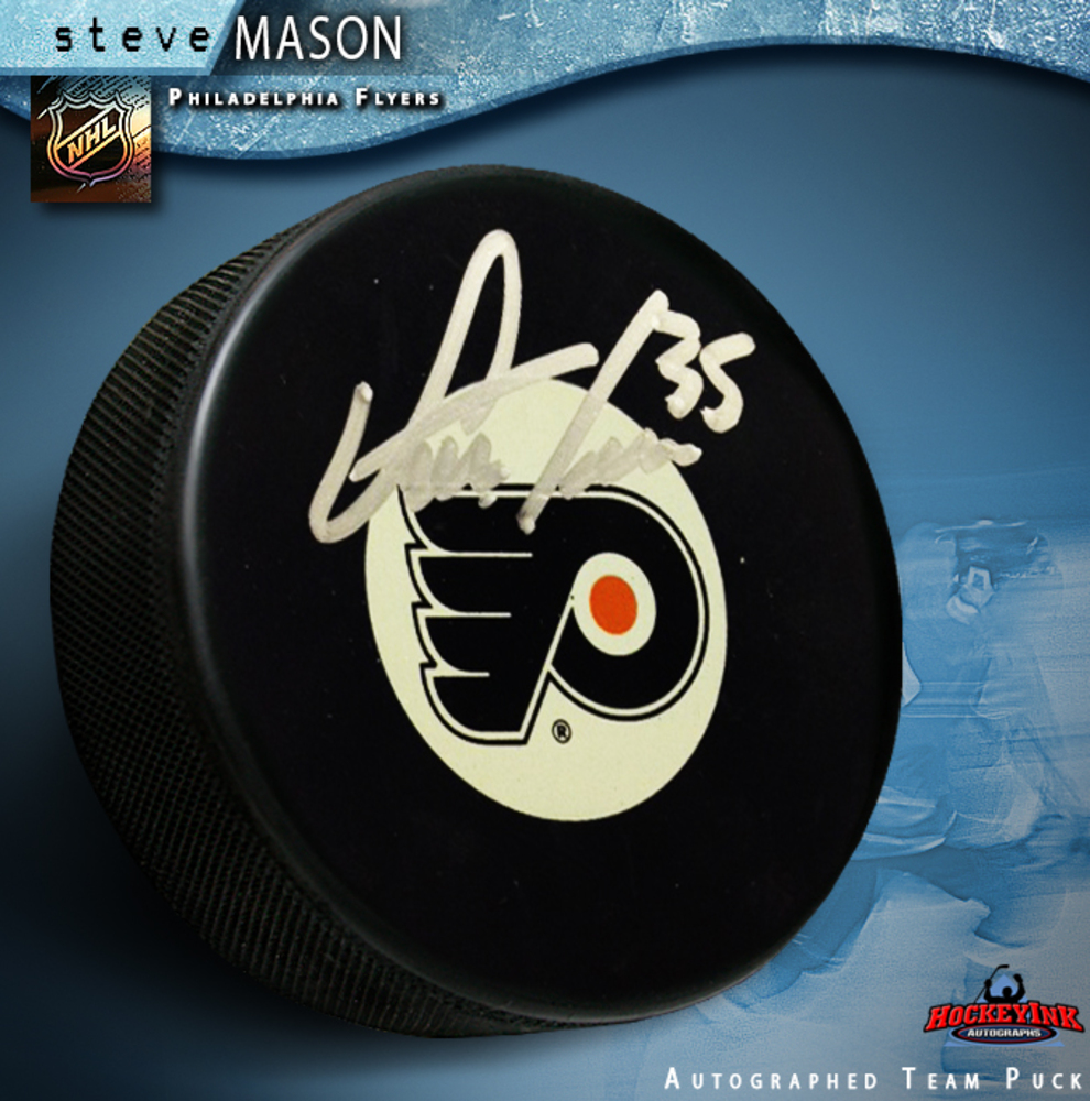 STEVE MASON Signed Philadelphia Flyers Puck