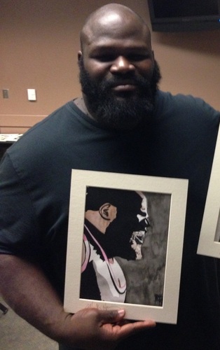 Mark Henry Signed Painting by Rob Schamberger