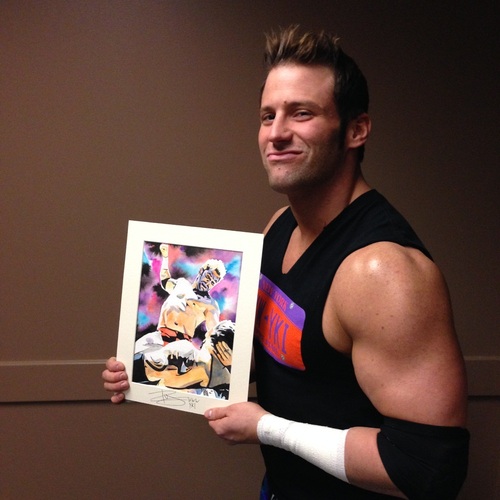 Zack Ryder Signed Painting by Rob Schamberger