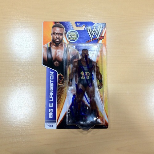 SIGNED Big E Superstar #08 Action Figure