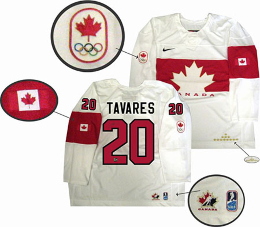 John Tavares Signed 2014 Sochi Team Canada White Jersey