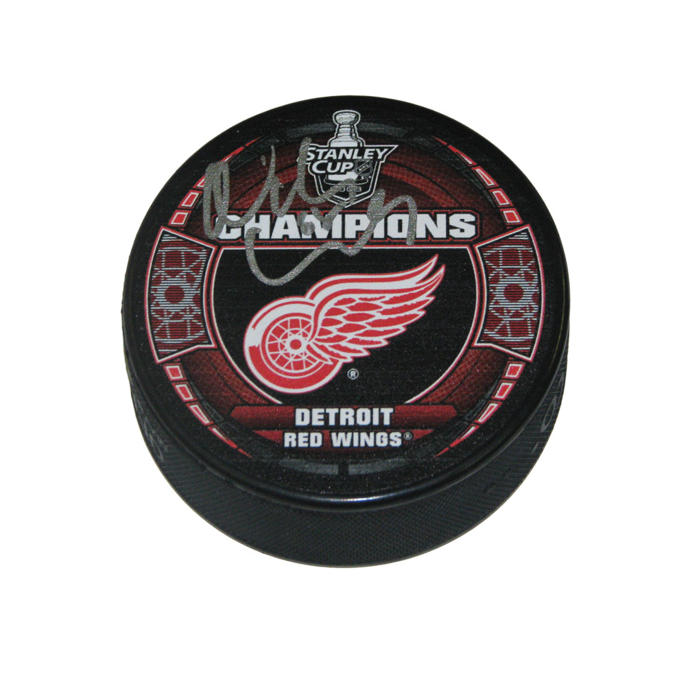 NIKLAS KRONWALL Signed Detroit Red Wings 2008 Stanley Cup Champions Puck