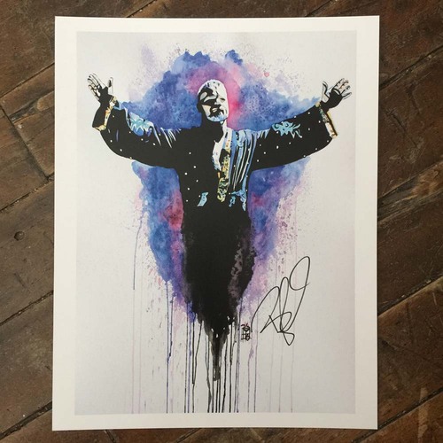 Bobby Roode SIGNED 11 x 14 Rob Schamberger Print