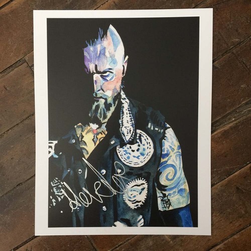 Aleister Black SIGNED 11 x 14 Rob Schamberger Print