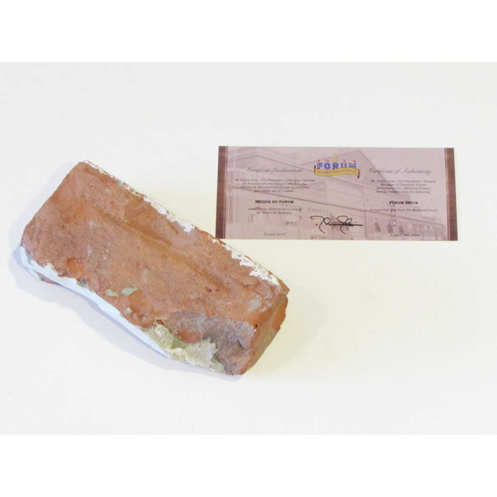 Actual Montreal Forum Brick (Montreal Canadiens)