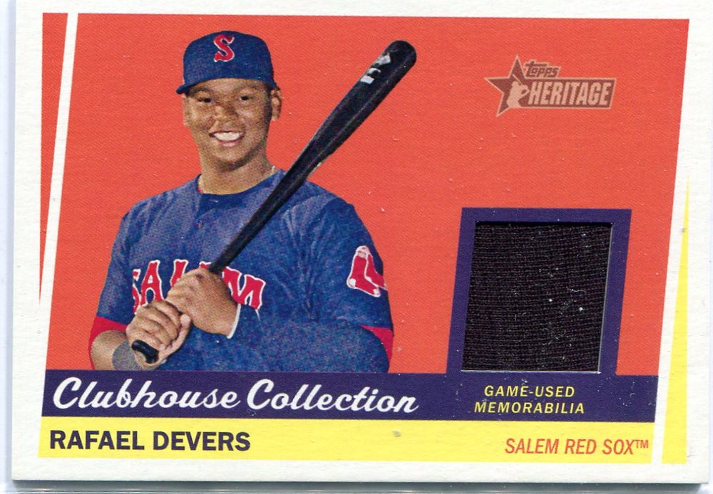 2016 Topps Heritage Minors Clubhouse Collection Relics Rafael Devers