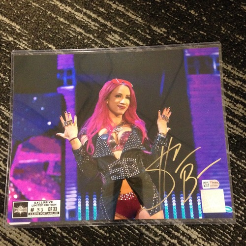 Sasha Banks SIGNED 8 x 10 Limited Edition WrestleMania 33 Photo (#33 of 33)