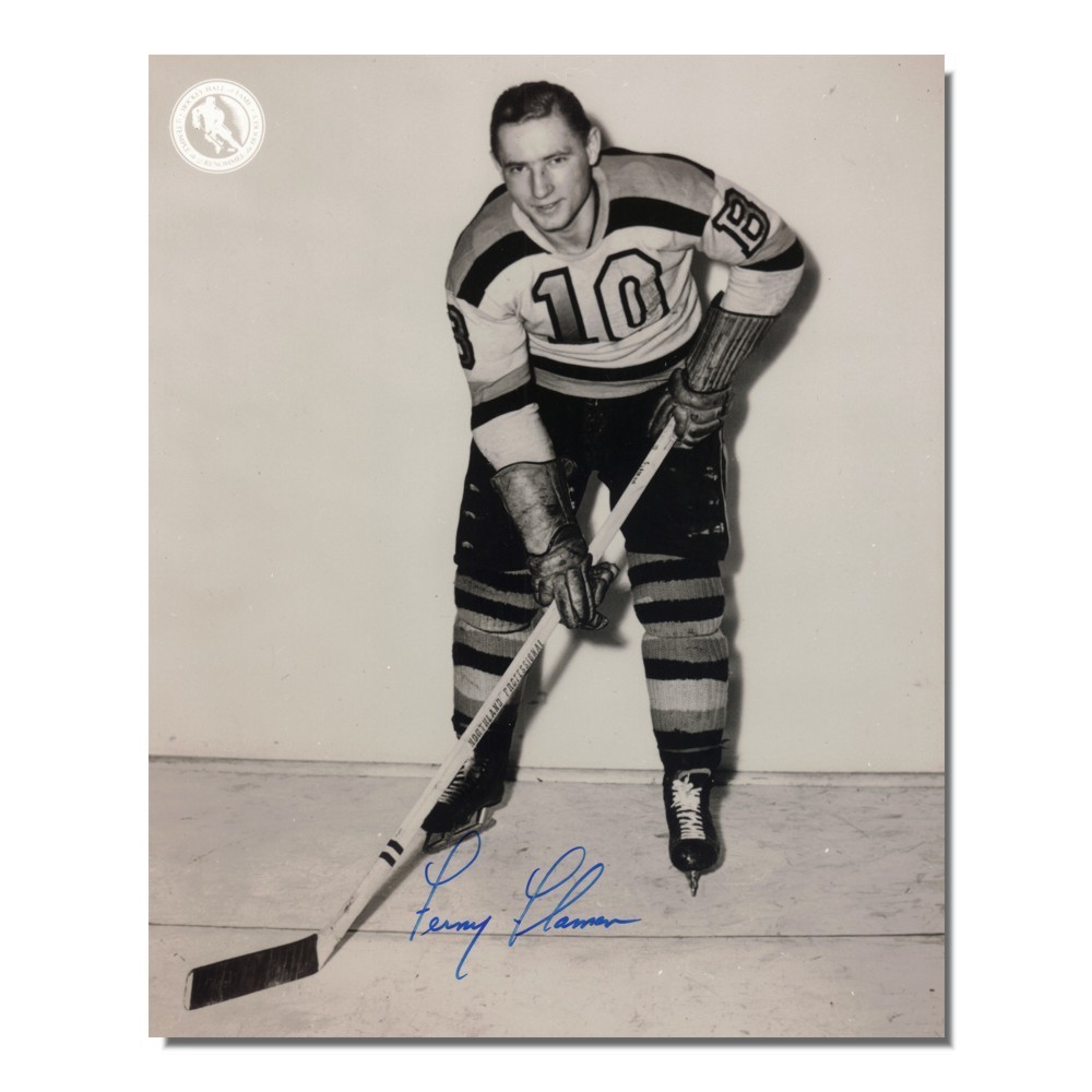 Fernie Flaman (deceased) Auotgraphed Bostons Bruins 8x10 Photo