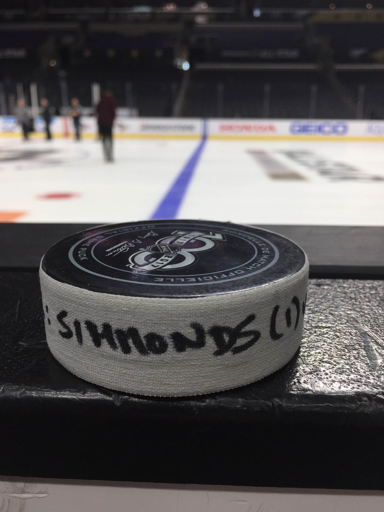 Wayne Simmonds Philadelphia Flyers 2017 NHL All-Star Game Goal-Puck, 1st Career NHL ASG Goal