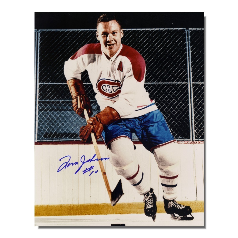 Tom Johnson Autographed Montreal Canadiens 8x10 Photo