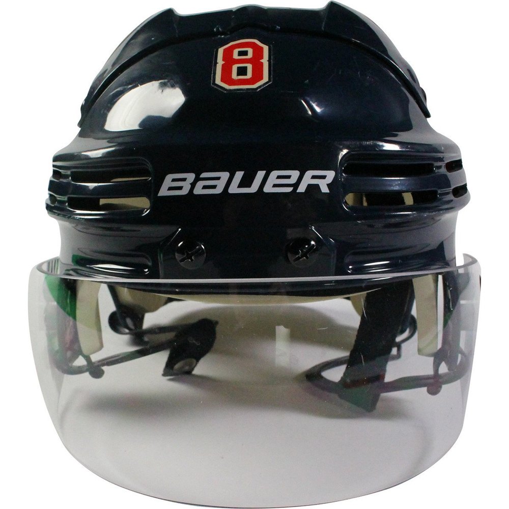 Kevin Klein New York Rangers 2016-2017 Season Game Used #8 Navy Helmet w/ 100th Anniversary Sticker