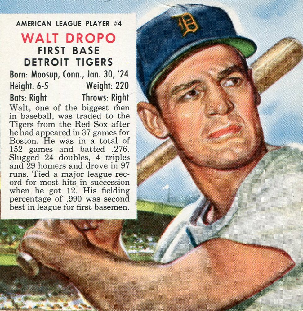 1953 Red Man #AL4 Walt Dropo