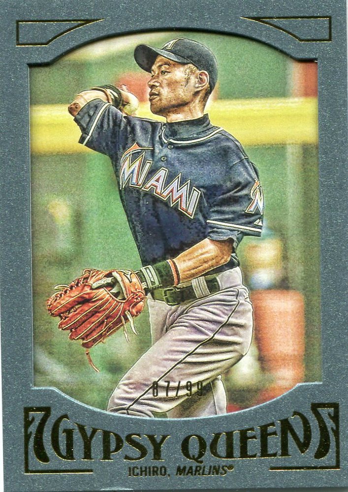 2016 Topps Gypsy Queen Framed Green #10 Ichiro Suzuki 87/99