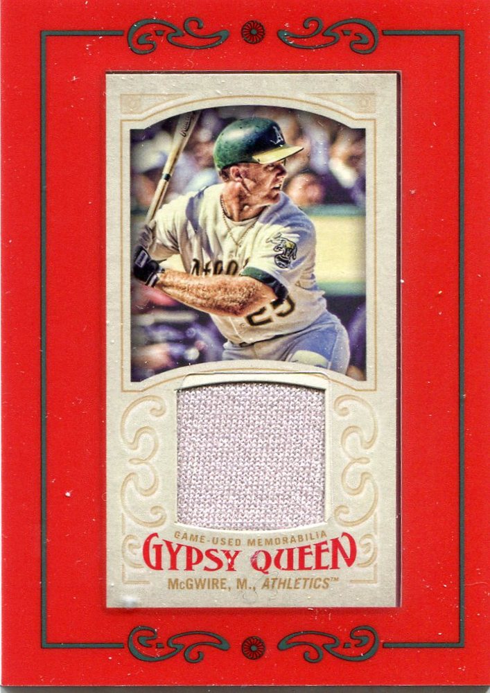 2016 Topps Gypsy Queen Mini Relics Mark McGwire game-worn jersey