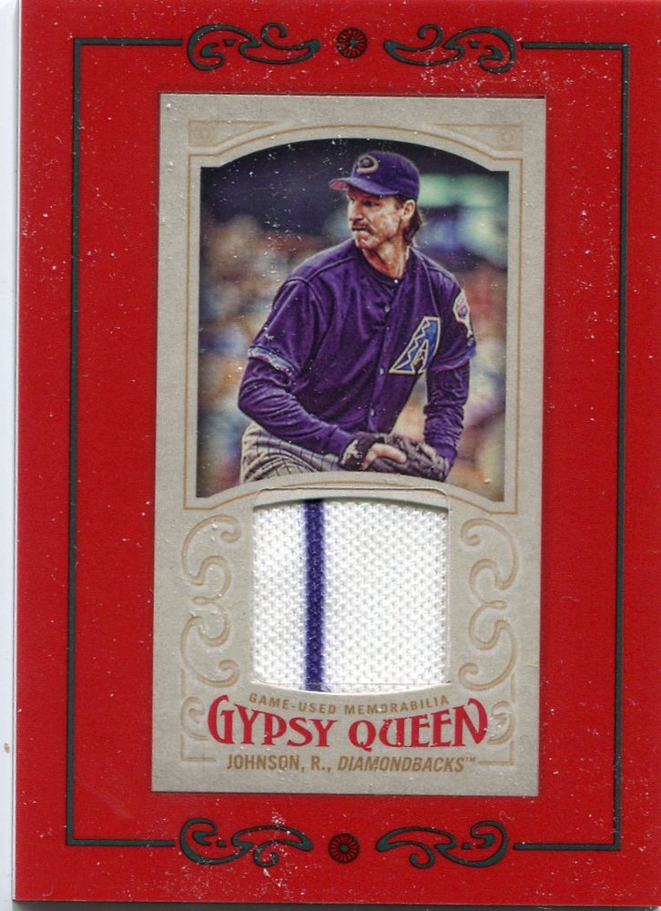 2016 Topps Gypsy Queen Mini Relics Randy Johnson game-worn jersey