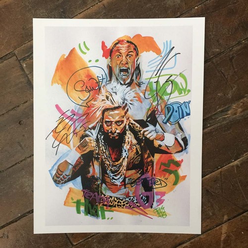 Enzo & Big Cass SIGNED 11 x 14 Rob Schamberger Print
