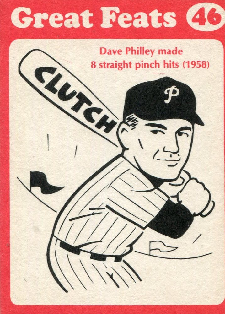 1972 Laughlin Great Feats #46 Dave Philley