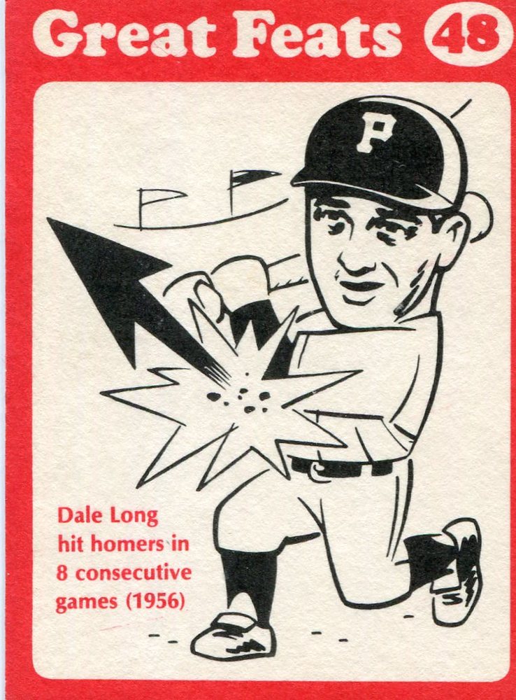 1972 Laughlin Great Feats #48 Dale Long