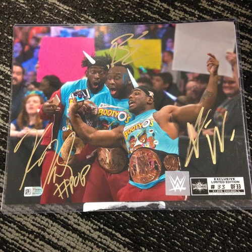 The New Day SIGNED 8 x 10 Limited Edition WrestleMania 33 Photo (#33 of 33)