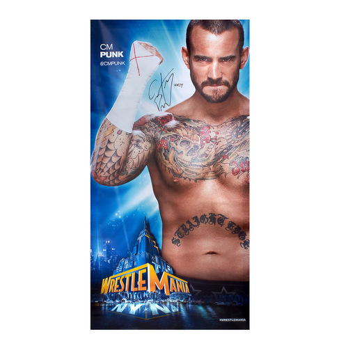 CM Punk SIGNED WrestleMania 29 Superstore Wall Art