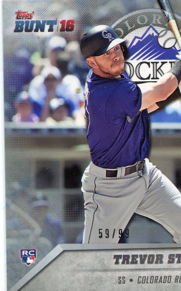 2016 Topps Bunt Platinum #59 Trevor Story 59/99