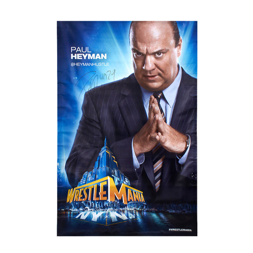 Paul Heyman SIGNED WrestleMania 29 Superstore Wall Art