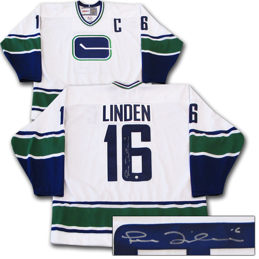 Trevor Linden Autographed Vancouver Canucks Jersey
