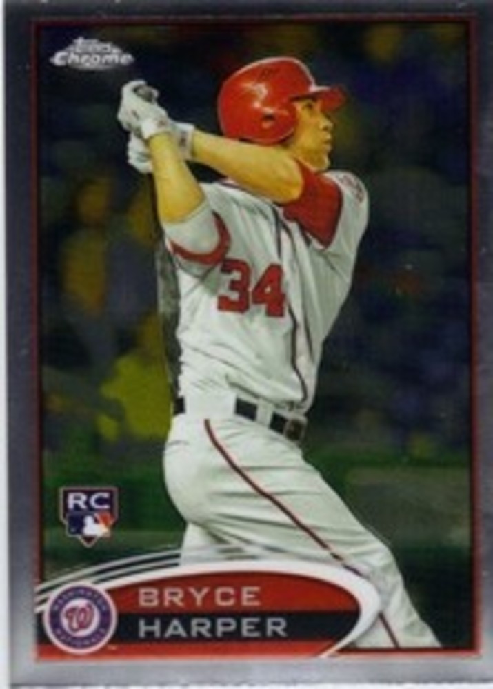 2012 Topps Chrome #196A Bryce Harper Hitting RC