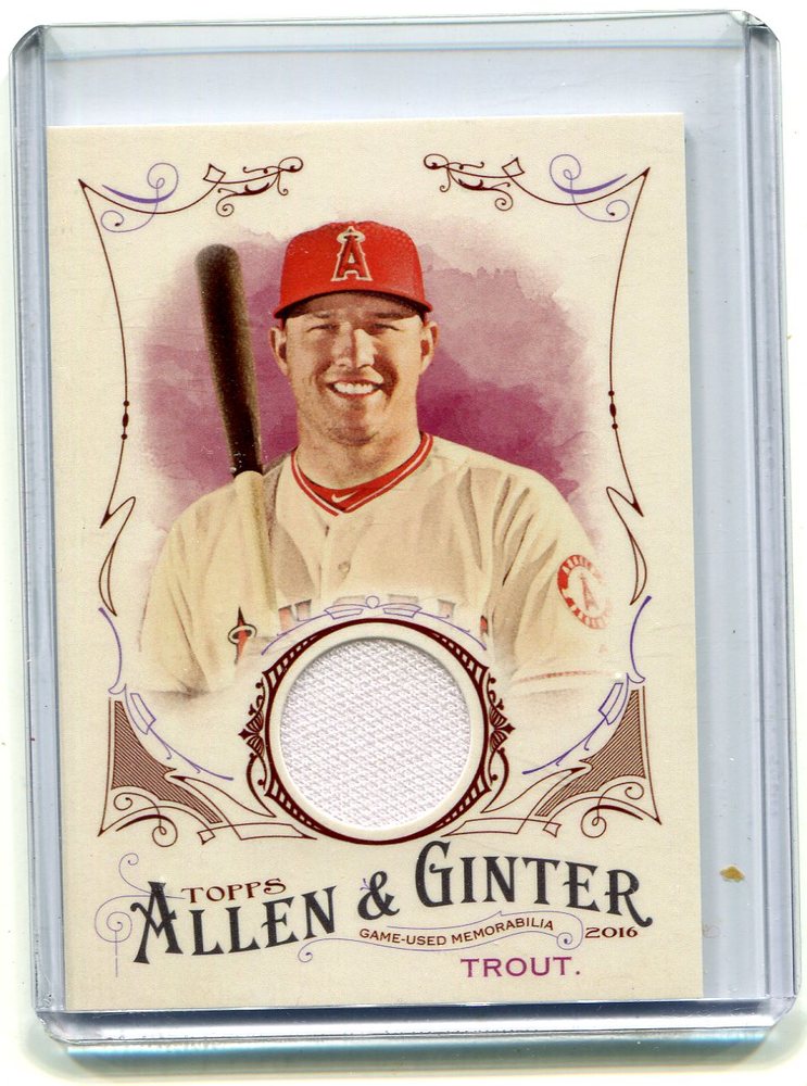 2016 Topps Allen and Ginter Relics jersey Mike Trout