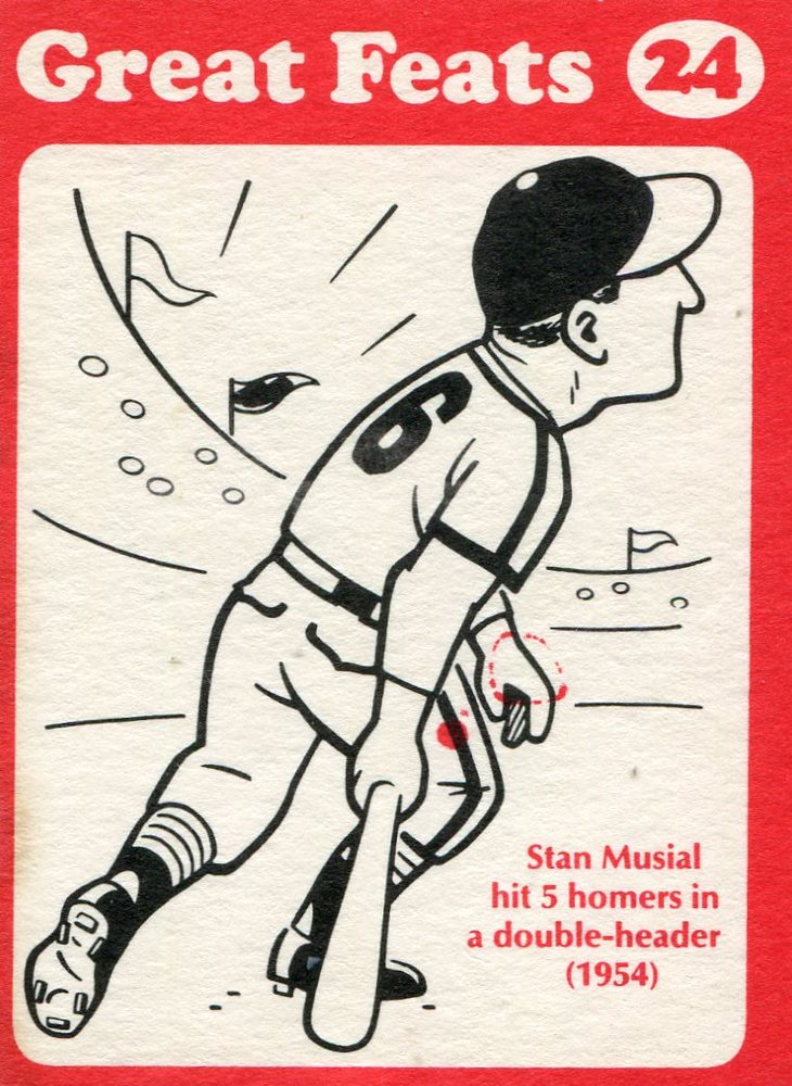 1972 Laughlin Great Feats #24 Stan Musial