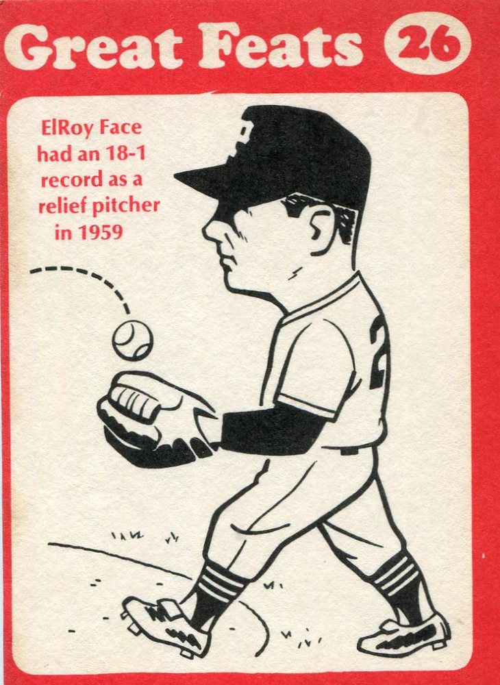 1972 Laughlin Great Feats #26 Roy Face