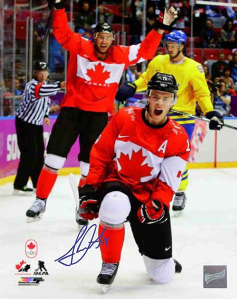 Jonathan Toews - Signed 8x10 Celebration Photo - 2014 Sochi Winter Games