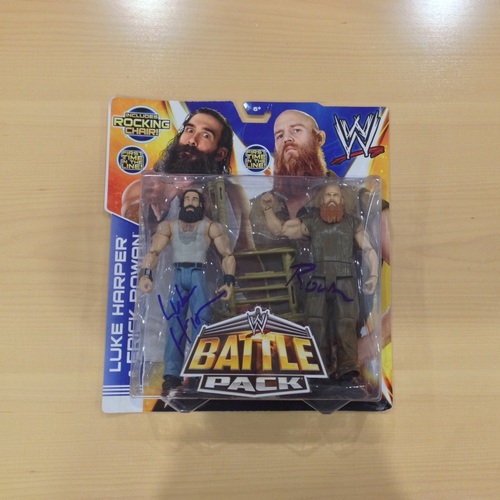 The Wyatts SIGNED Battle Pack Figures