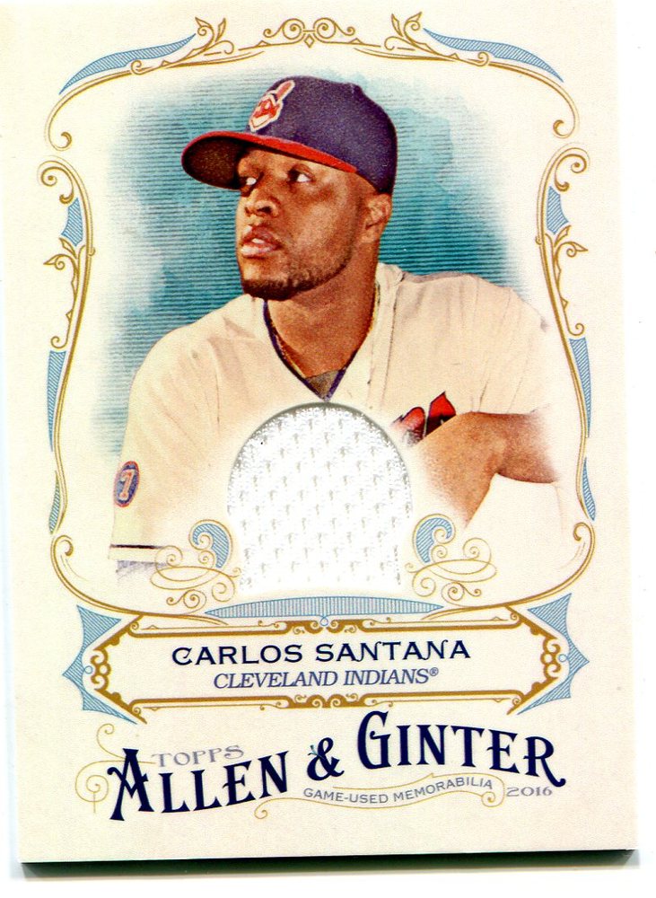 2016 Topps Allen and Ginter Relics jersey Carlos Santana