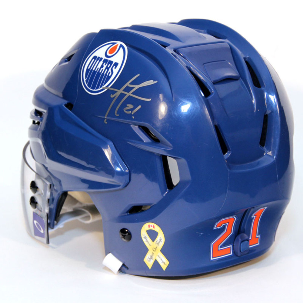 Andrew Ference 21 Autographed 201415 Edmonton Oilers Game Worn