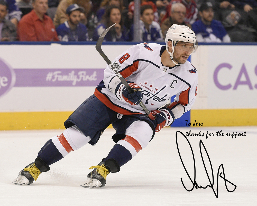 Alexander Ovechkin Washington Capitals Autographed Personalized 8