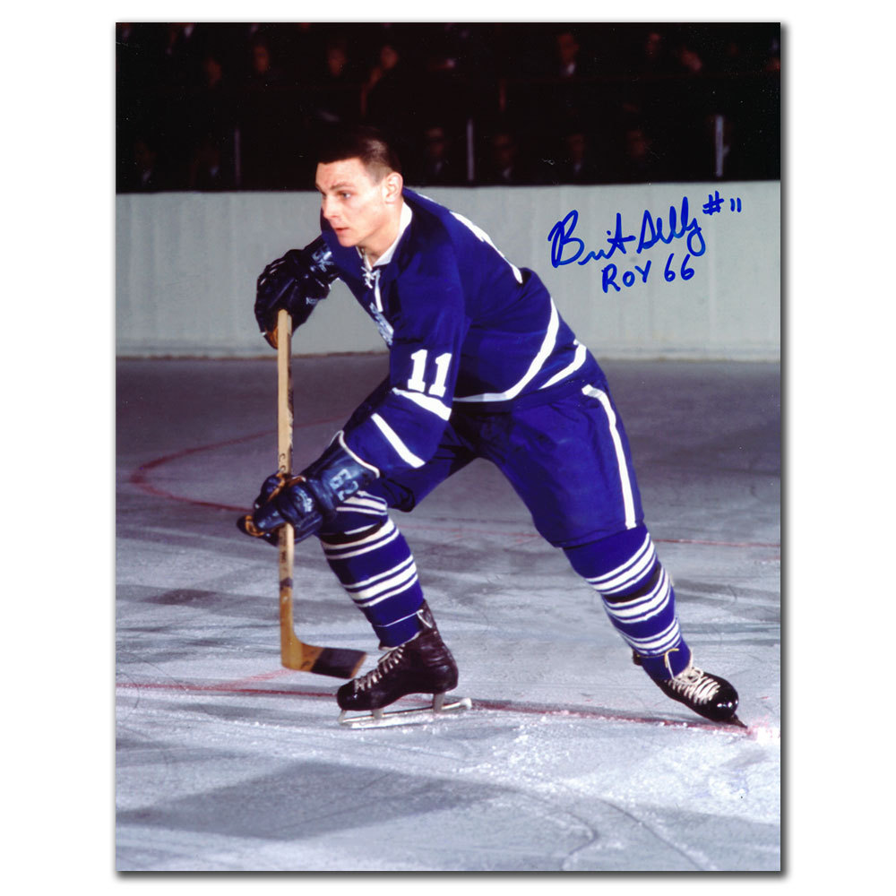 Brit Selby Toronto Maple Leafs 1966 ROY Autographed 8x10