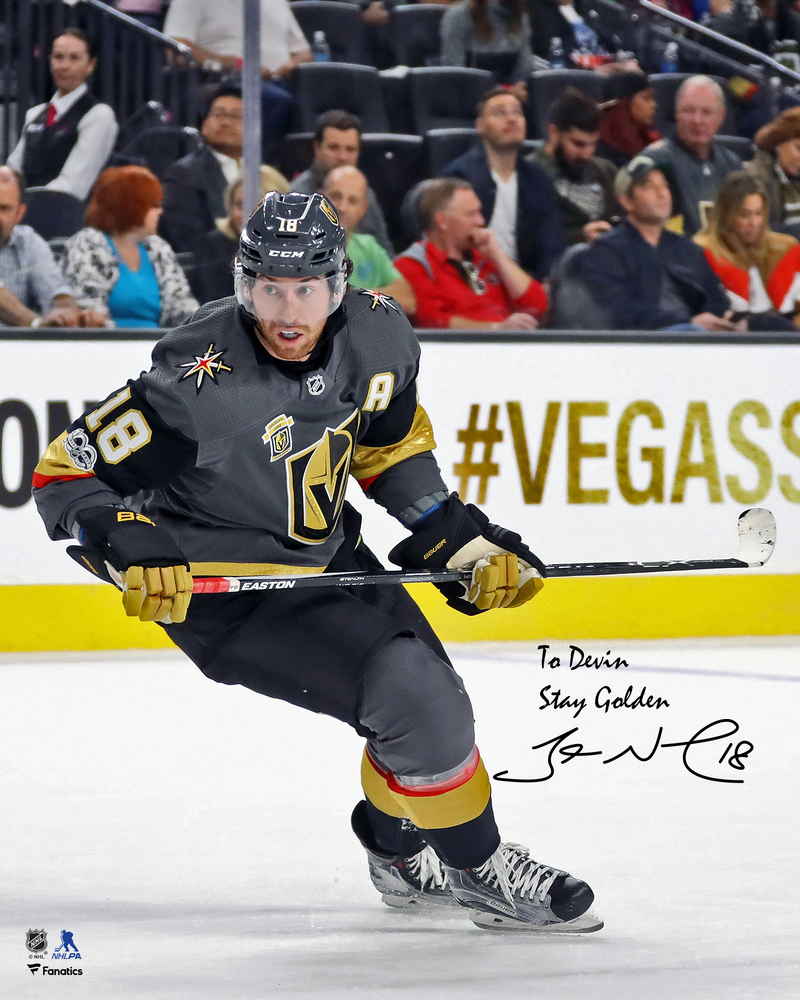 James Neal Vegas Golden Knights Autographed Personalized 8