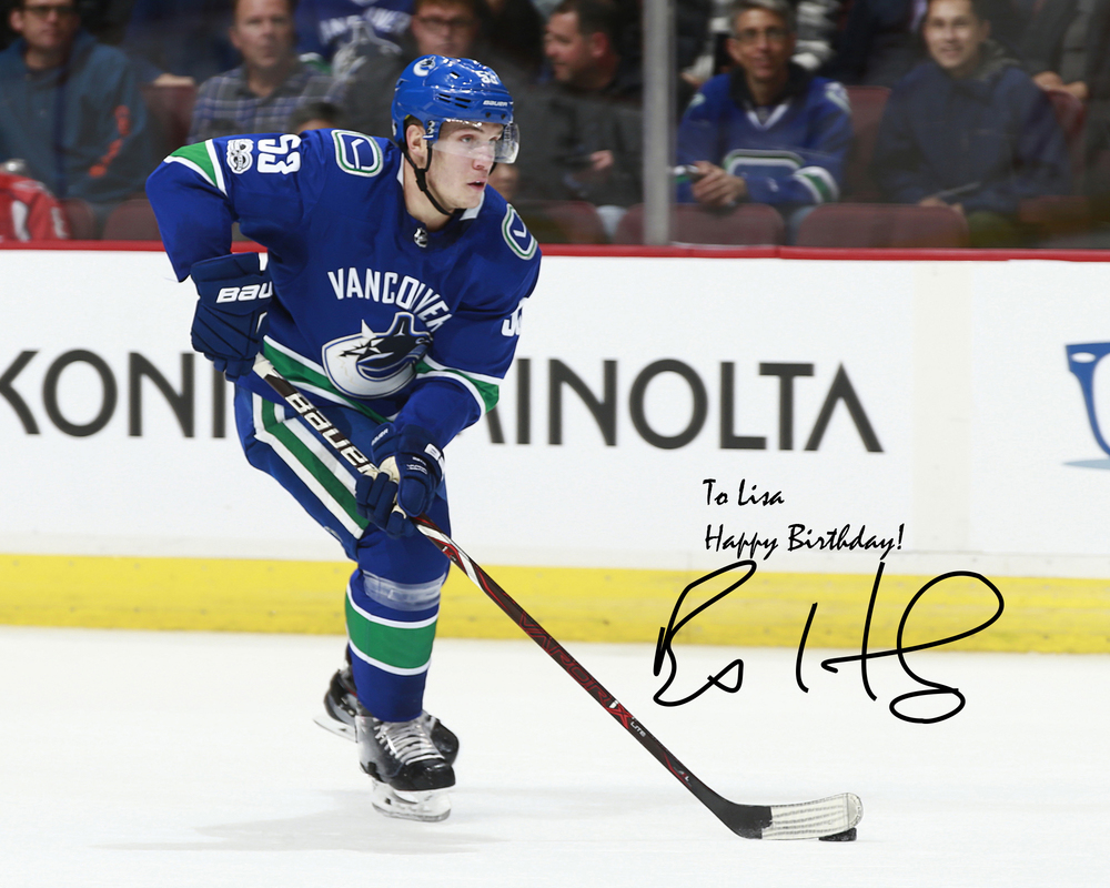 Bo Horvat Vancouver Canucks Autographed Personalized 8